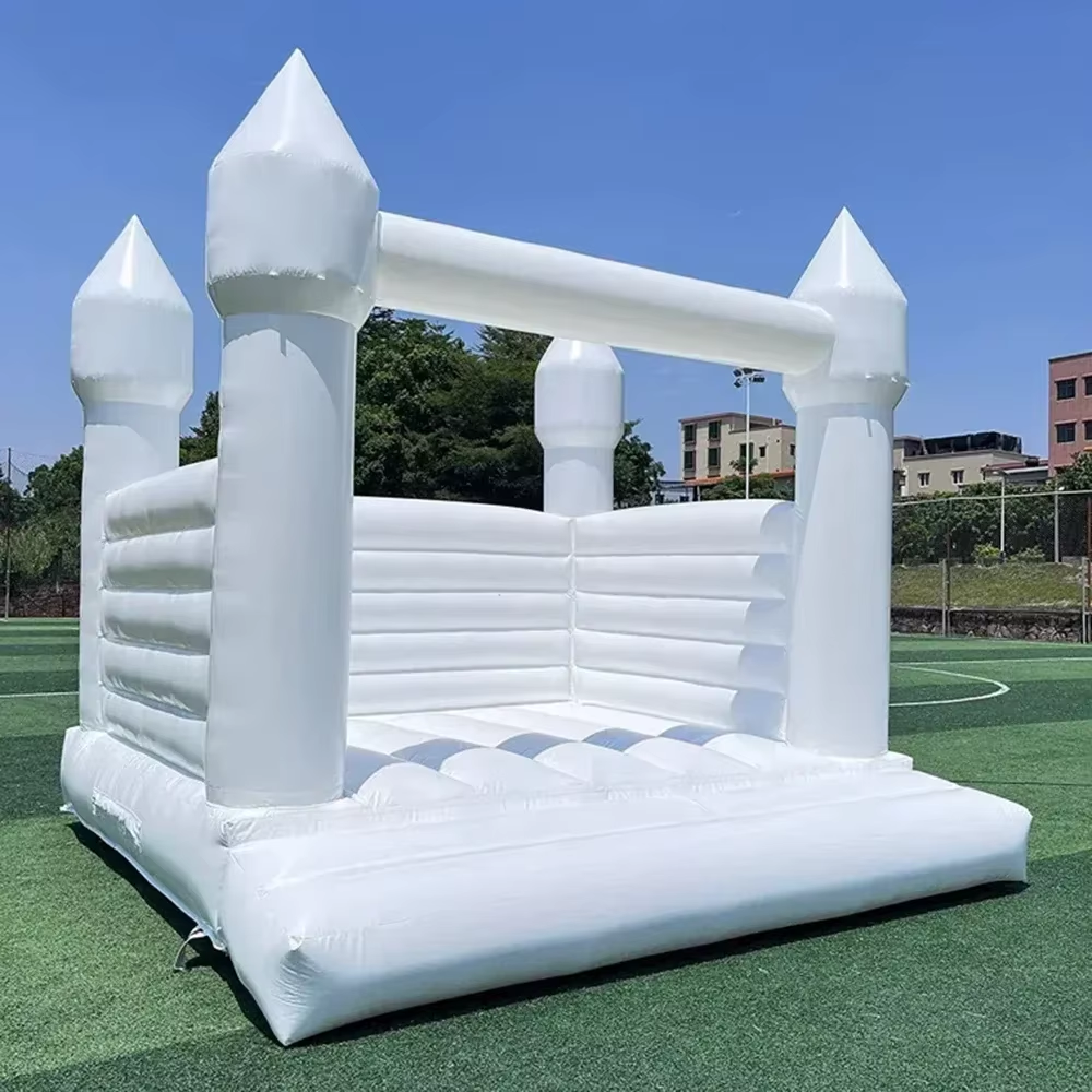 White Inflatable Bounce House  - Kids Outdoor Inflatable reseña y precio
