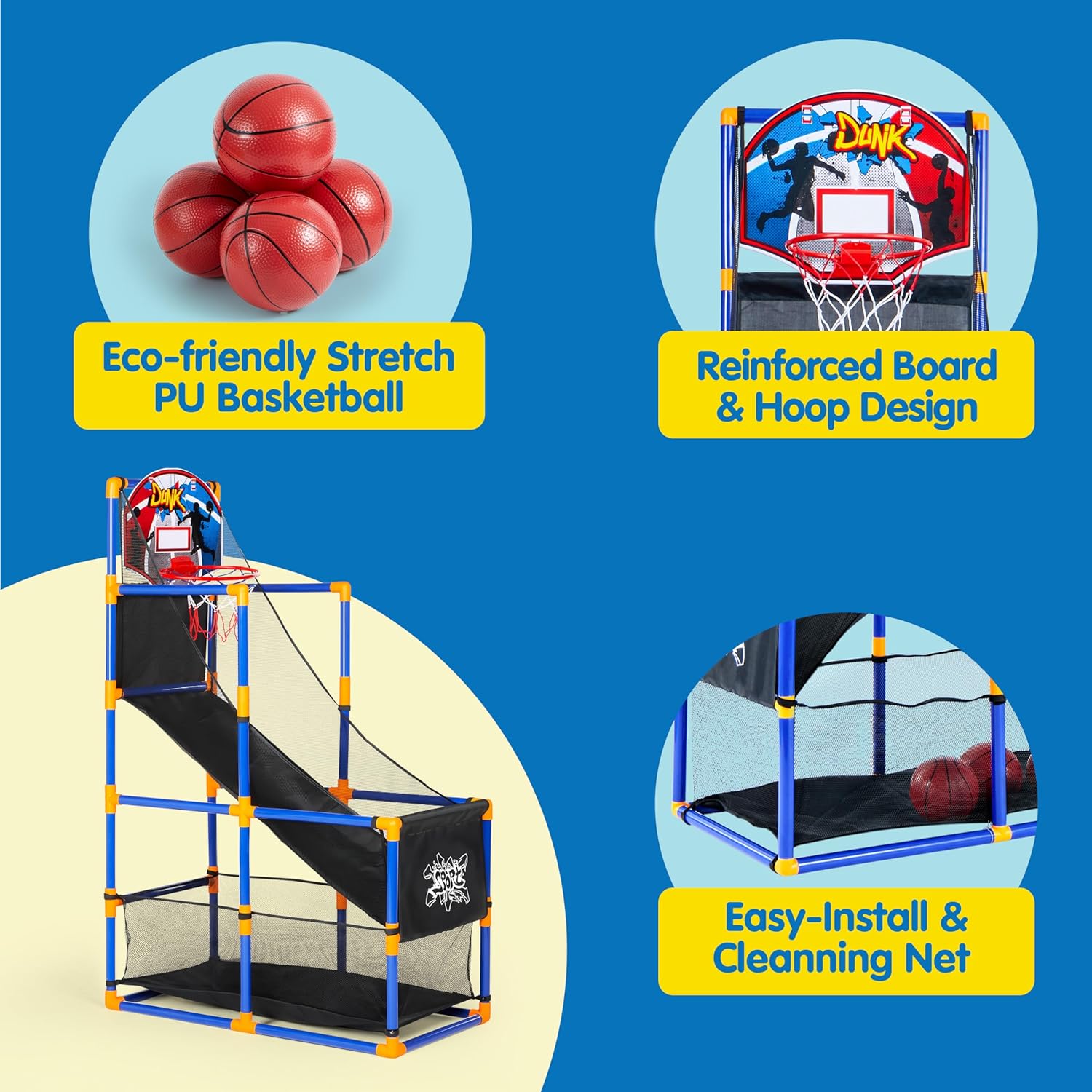 Arcade Basketball Game Set wit - Kids Indoor Outdoor Games reseña y precio