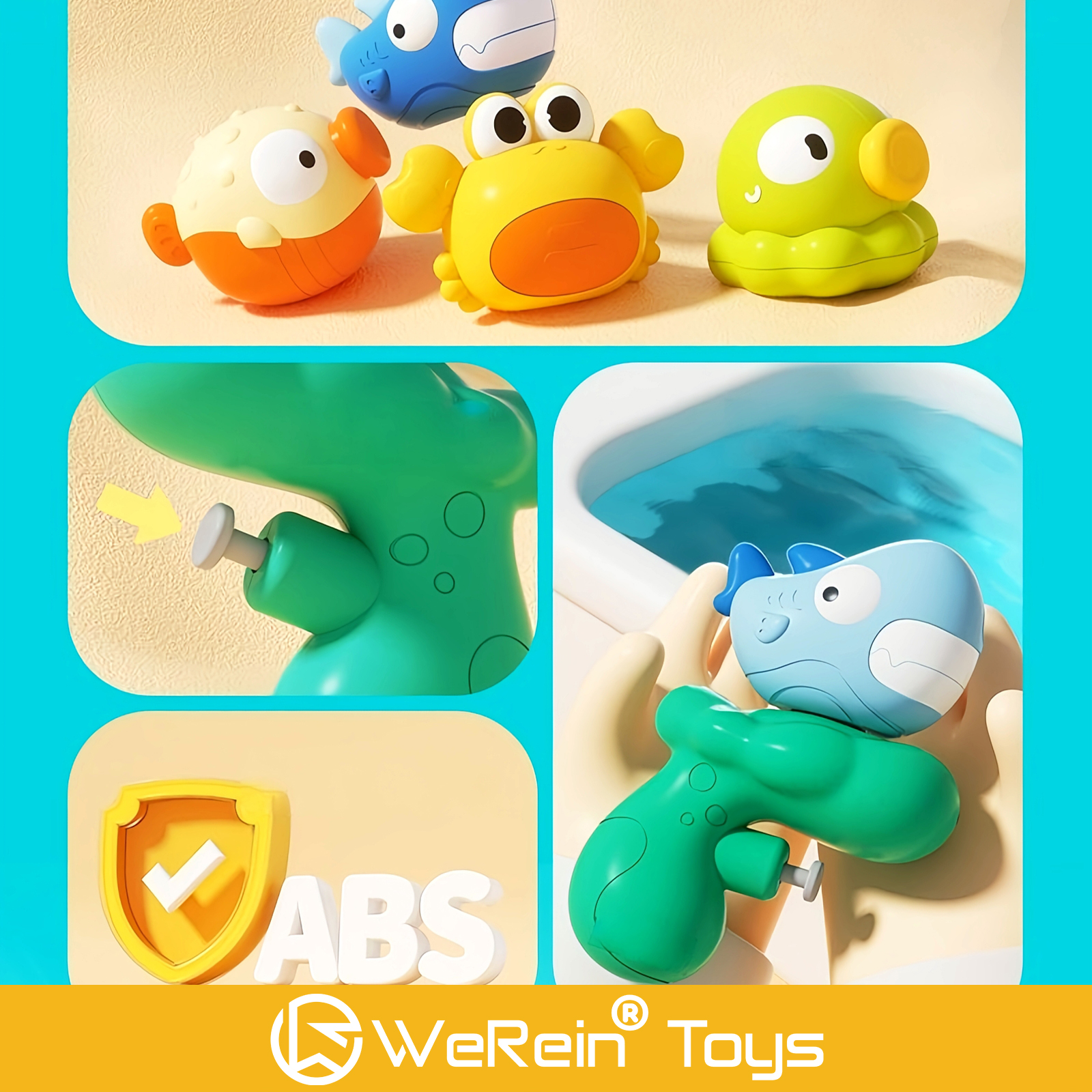 Mini Water Gun Toy Ocean Anima - Kids Outdoor Water Sprinkler reseña y precio