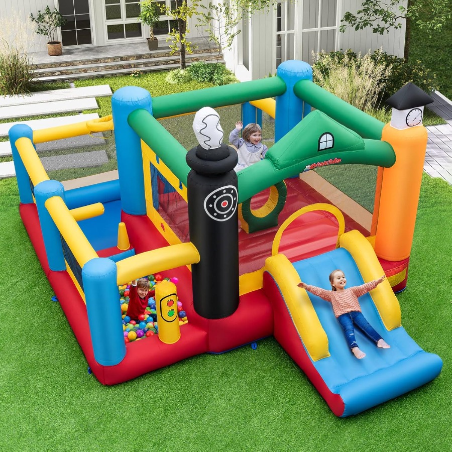 Inflatable Bounce House Train  - Kids Outdoor Inflatable reseña y precio