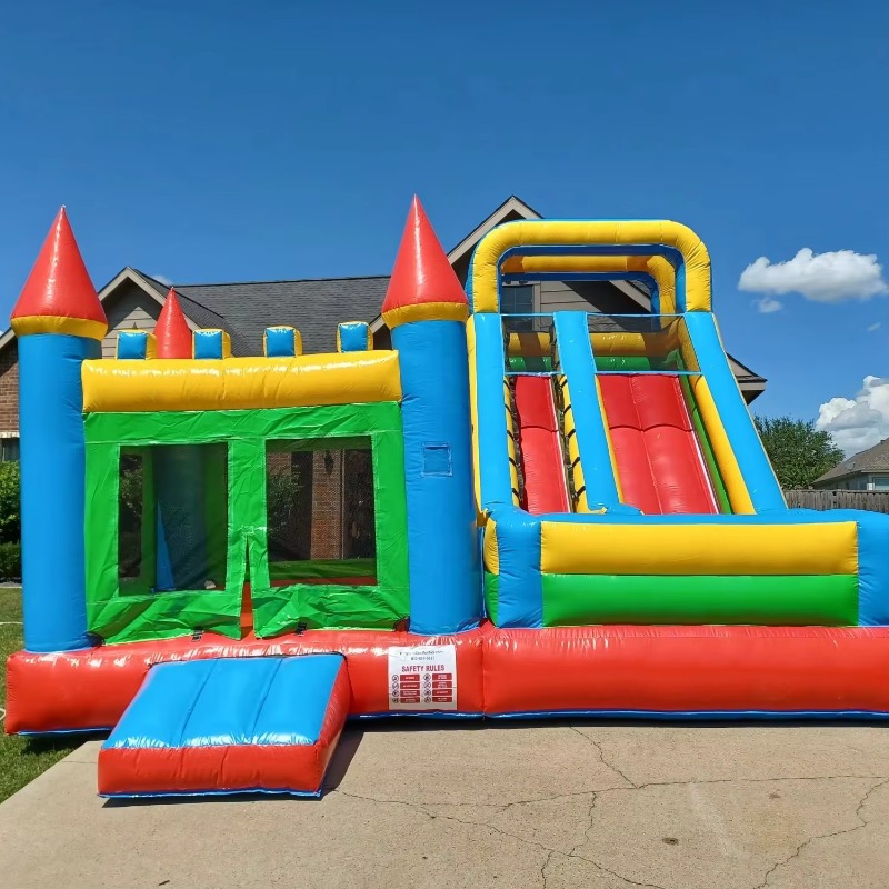 Inflatable Slides Combo Outdoo - Kids Outdoor Jumping Castle reseña y precio