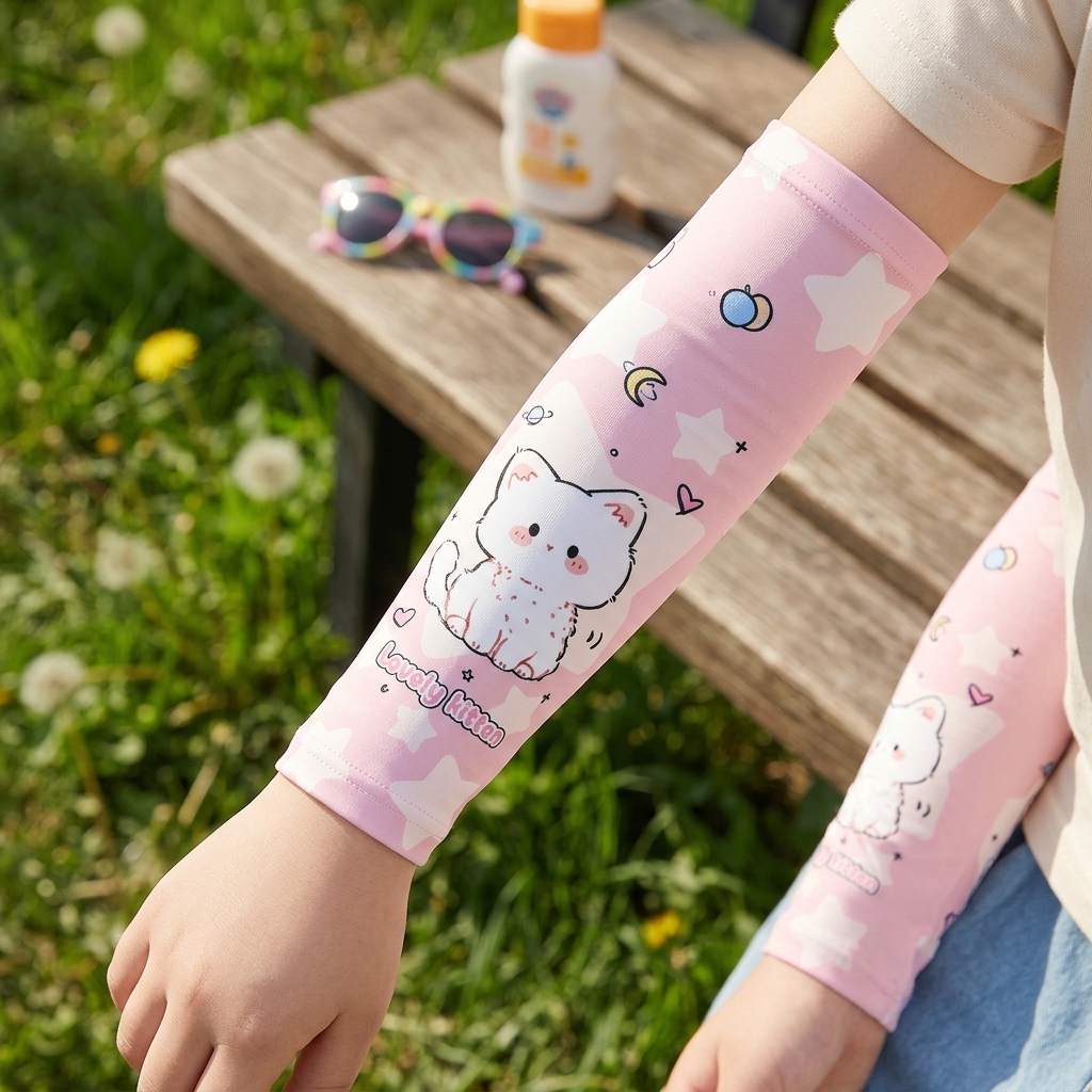 Cartoon Kids Ice Silk Sun Prot - Kids Outdoor Adventure reseña y precio
