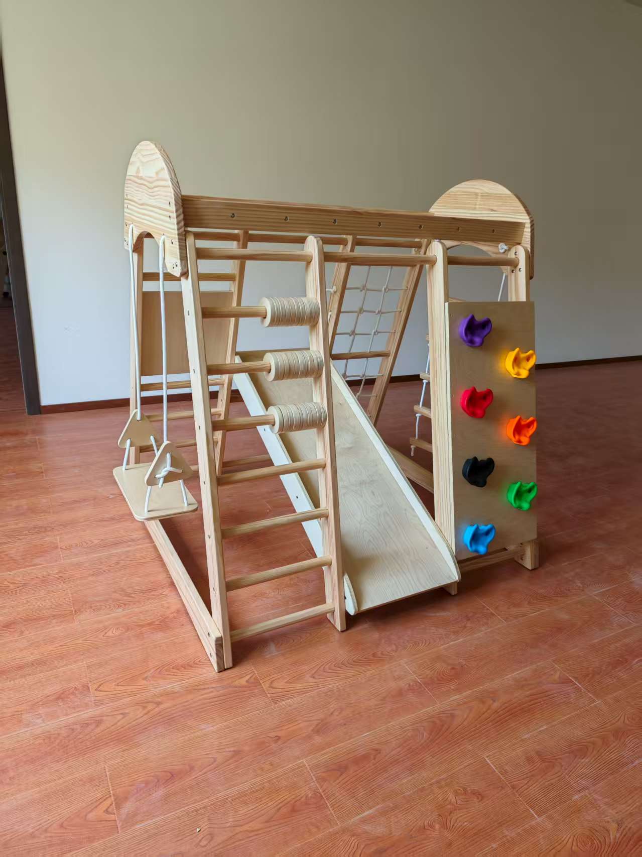 Wooden Kids Climbing Frame Lad - Kids Indoor Outdoor Games reseña y precio