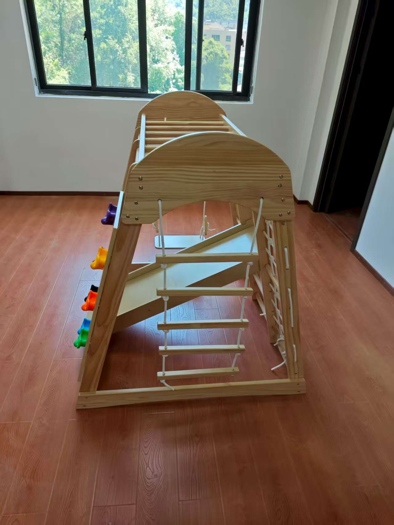 Wooden Kids Climbing Frame Lad - Kids Indoor Outdoor Games reseña y precio