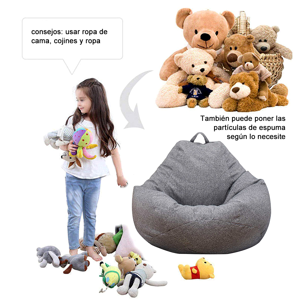 Large Bean Bag Chair Sofa Cove - Kids Outdoor Lounge Chair With Umbrella reseña y precio