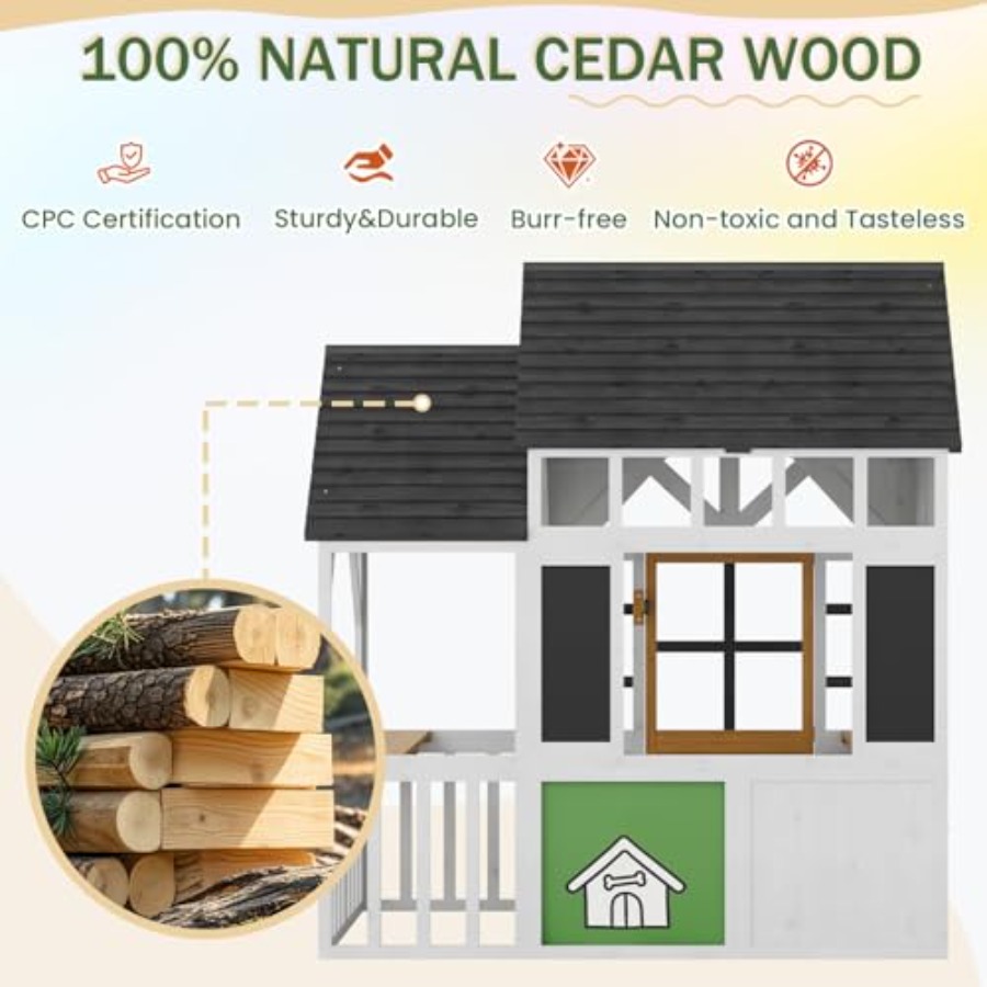 Outdoor play house for kids: w - Kids Outdoor House With Kitchen reseña y precio