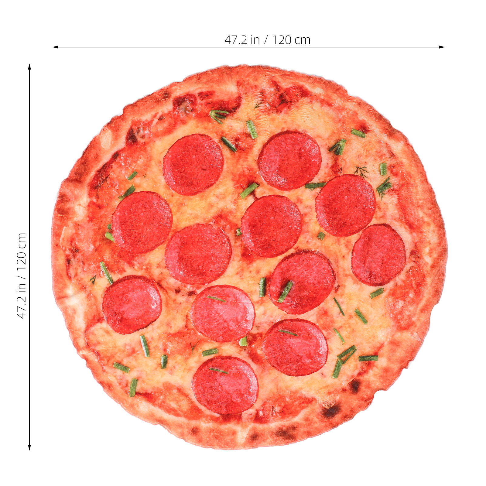 Soft Pizza Printed Throw Blank - Kids Outdoor Movie Night reseña y precio