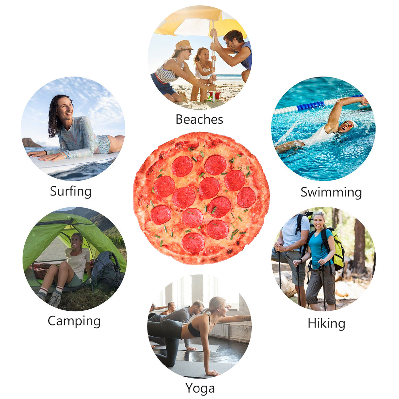 Soft Pizza Printed Throw Blank - Kids Outdoor Movie Night reseña y precio