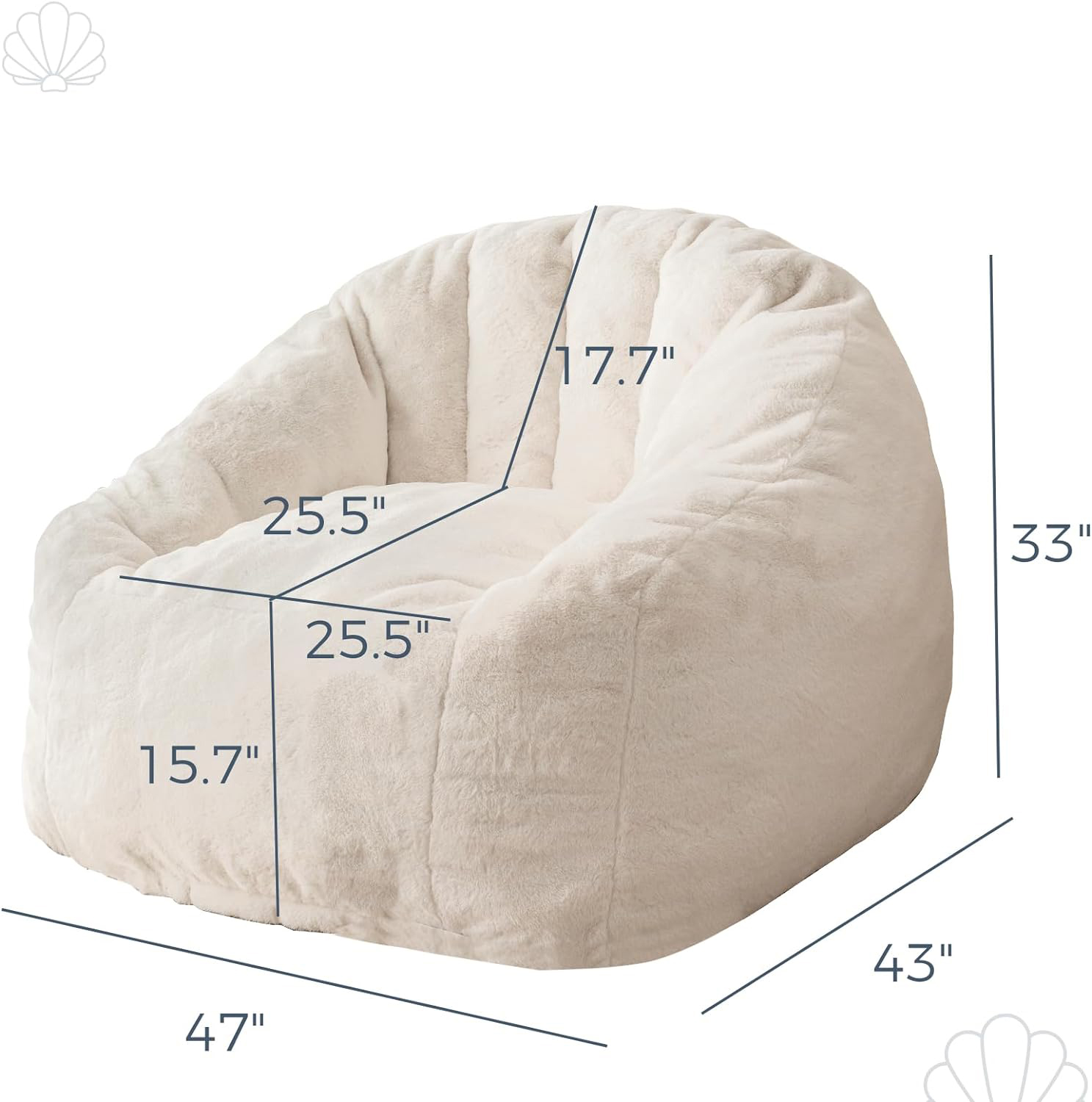 Custom Modern Style Oversized  - Kids Outdoor Bean Bag Chair reseña y precio