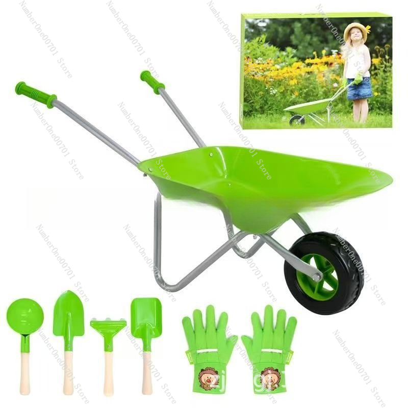 Kids Outdoor Wheelbarrow, Gree - Kids Outdoor Garden reseña y precio