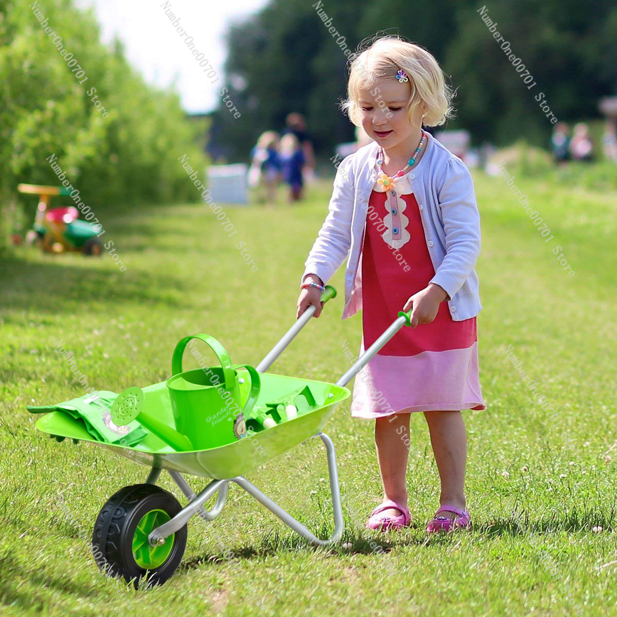 Kids Outdoor Wheelbarrow, Gree - Kids Outdoor Garden reseña y precio