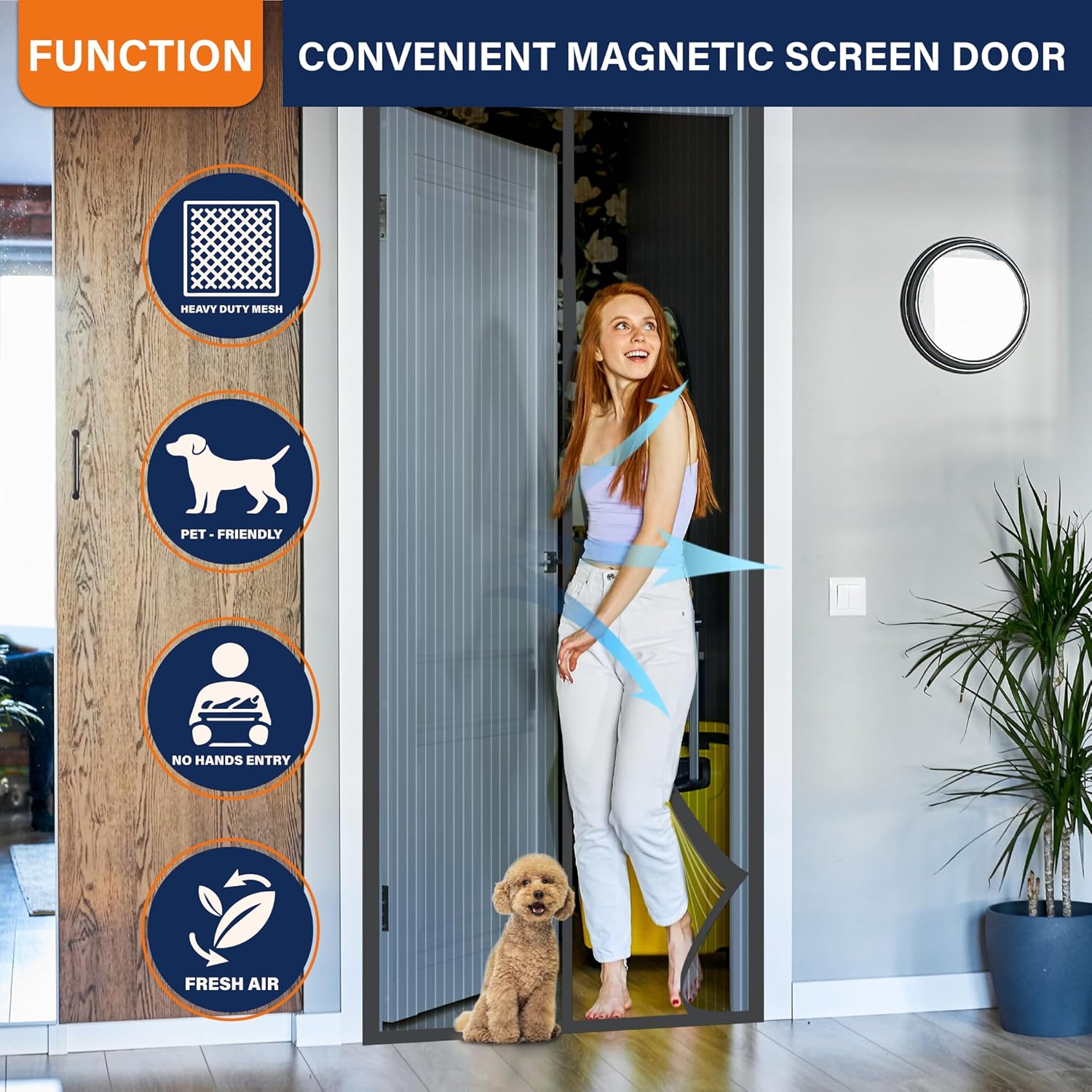Magnetic Screen Door，Screen Do - Outdoor Kid Friendly reseña y precio