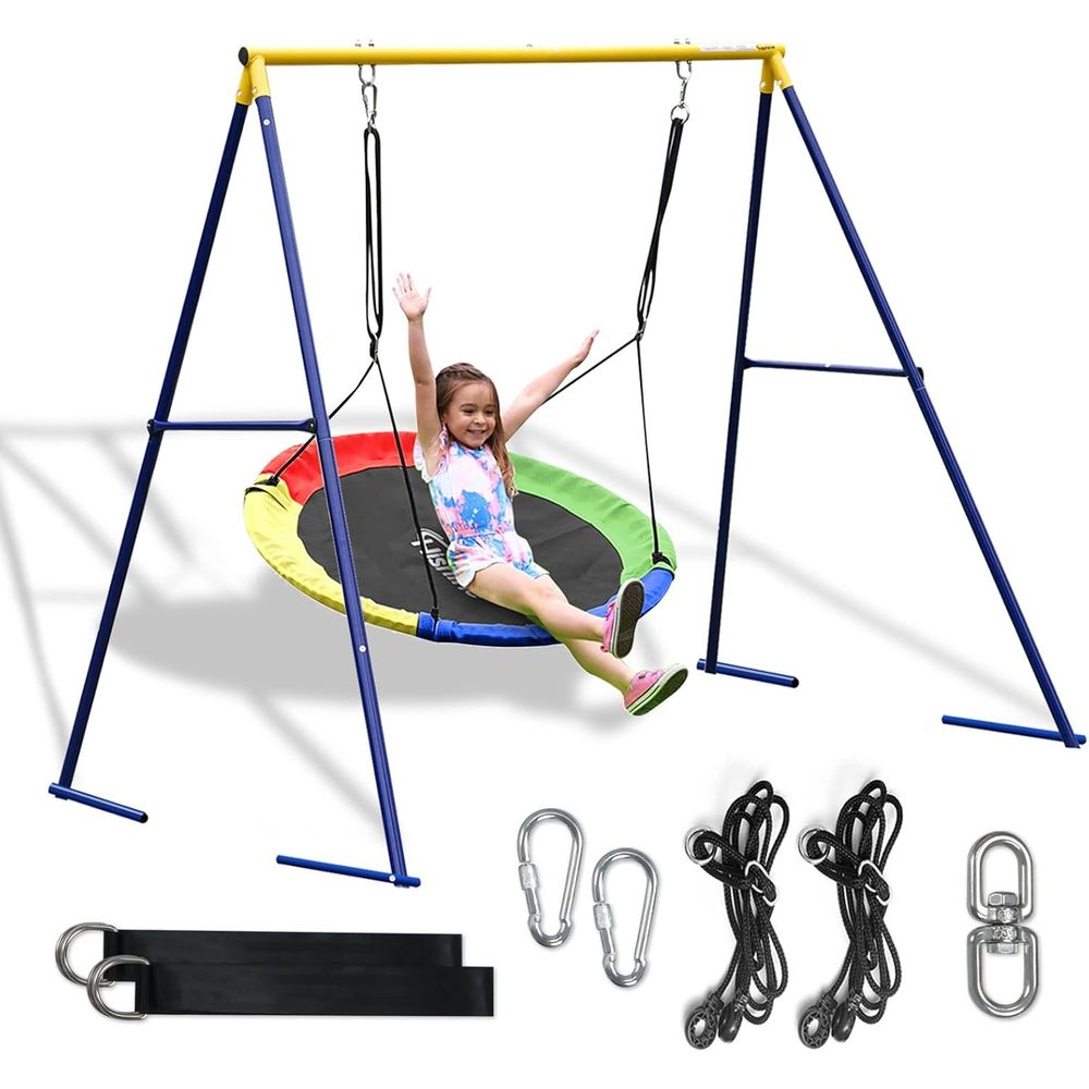Heavy-Duty 440lbs Outdoor Swin - Kids Outdoor Youtube reseña y precio