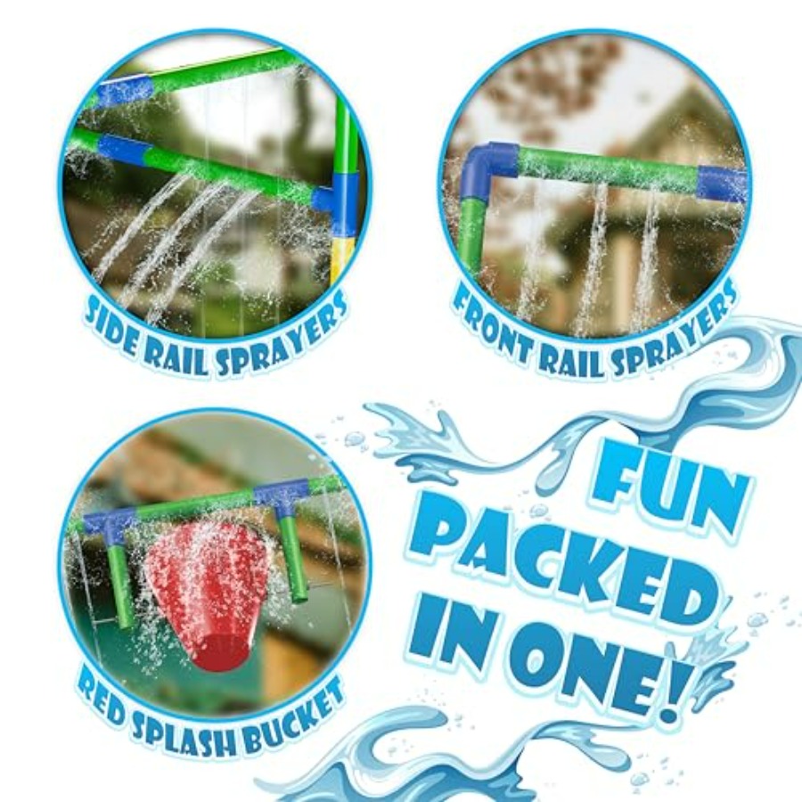Outdoor backyard water park sp - Kids Outdoor Water Sprinkler reseña y precio
