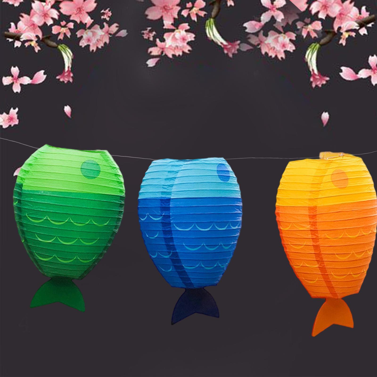 Fish Paper Lantern Cute Craft  - Kids Outdoor Decor reseña y precio