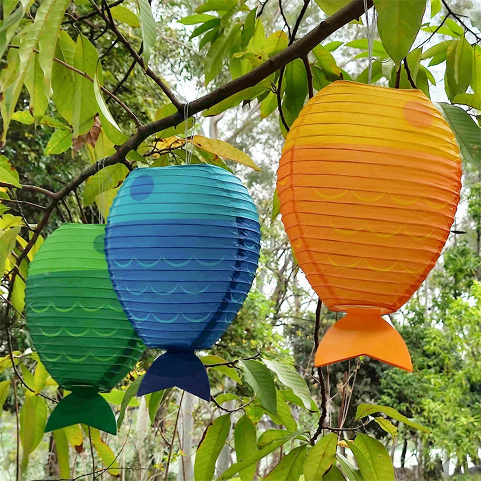 Fish Paper Lantern Cute Craft  - Kids Outdoor Decor reseña y precio