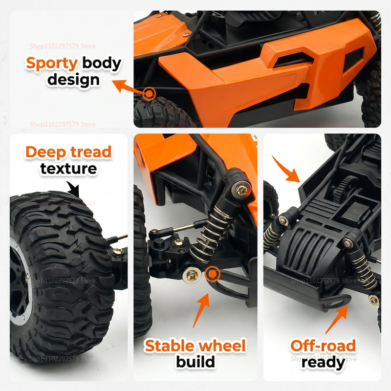 RC Monster Truck 1:16 Scale Re - Outdoor Kid Friendly reseña y precio