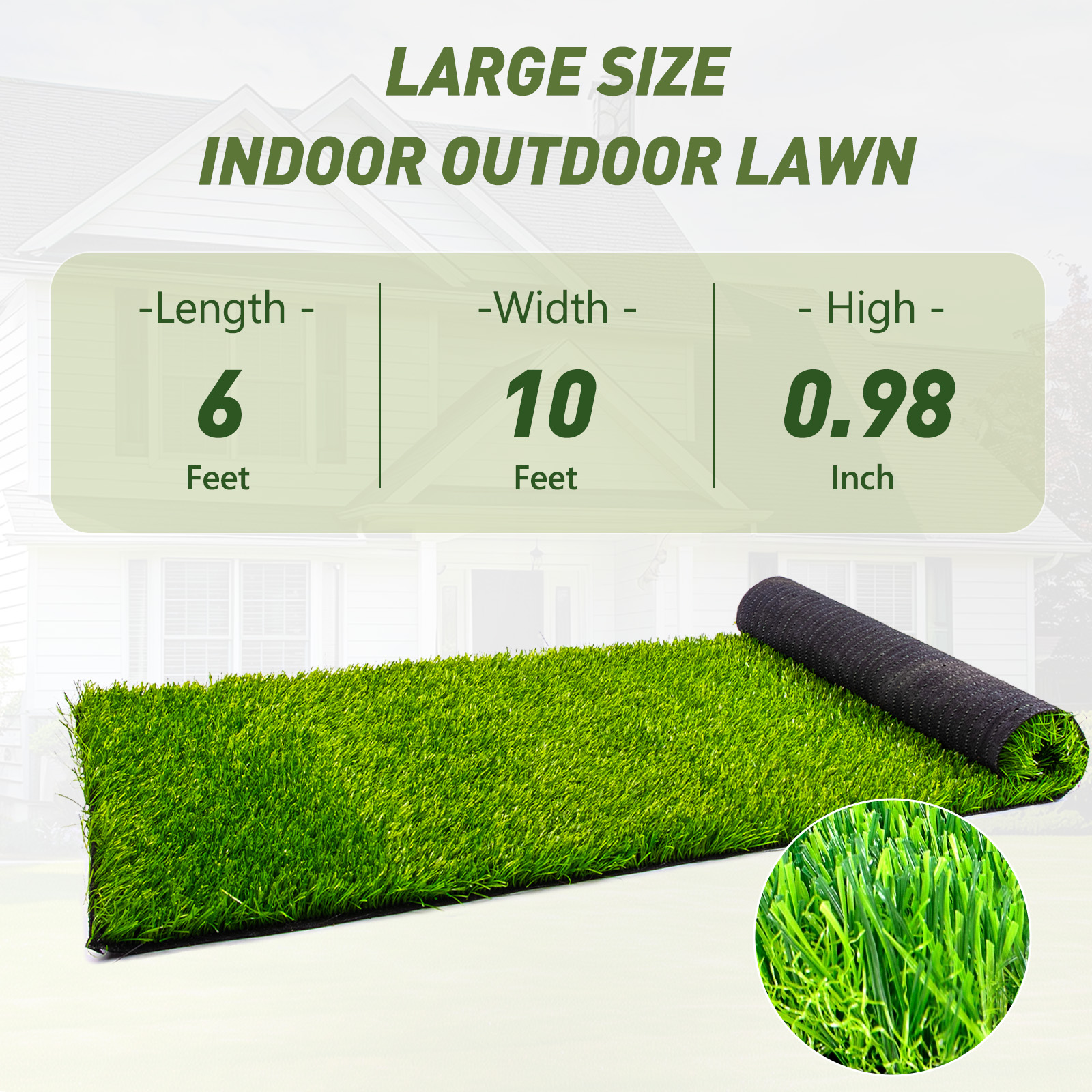 Upgraded Large Artificial Gras - Outdoor Kid Friendly reseña y precio