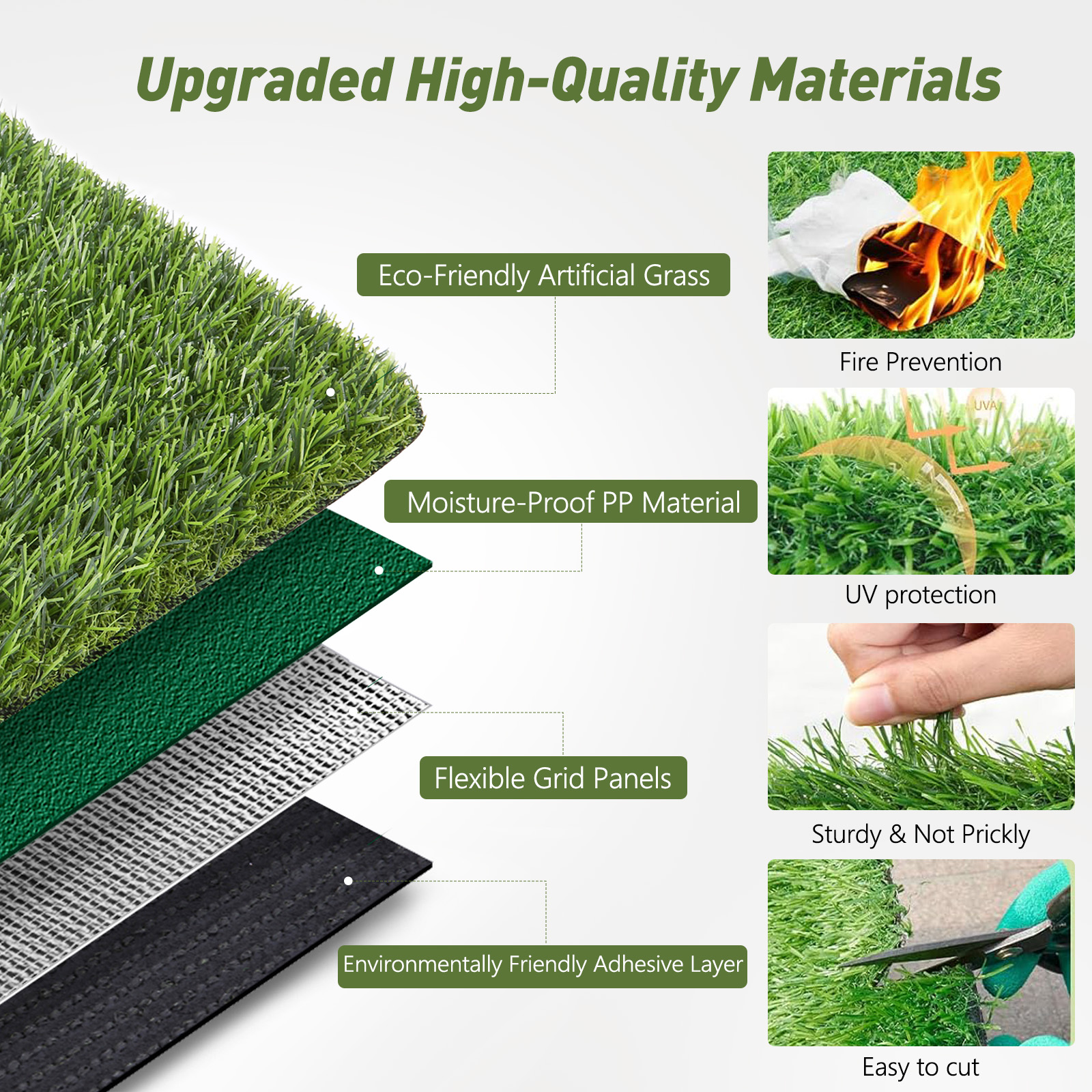 Upgraded Large Artificial Gras - Outdoor Kid Friendly reseña y precio