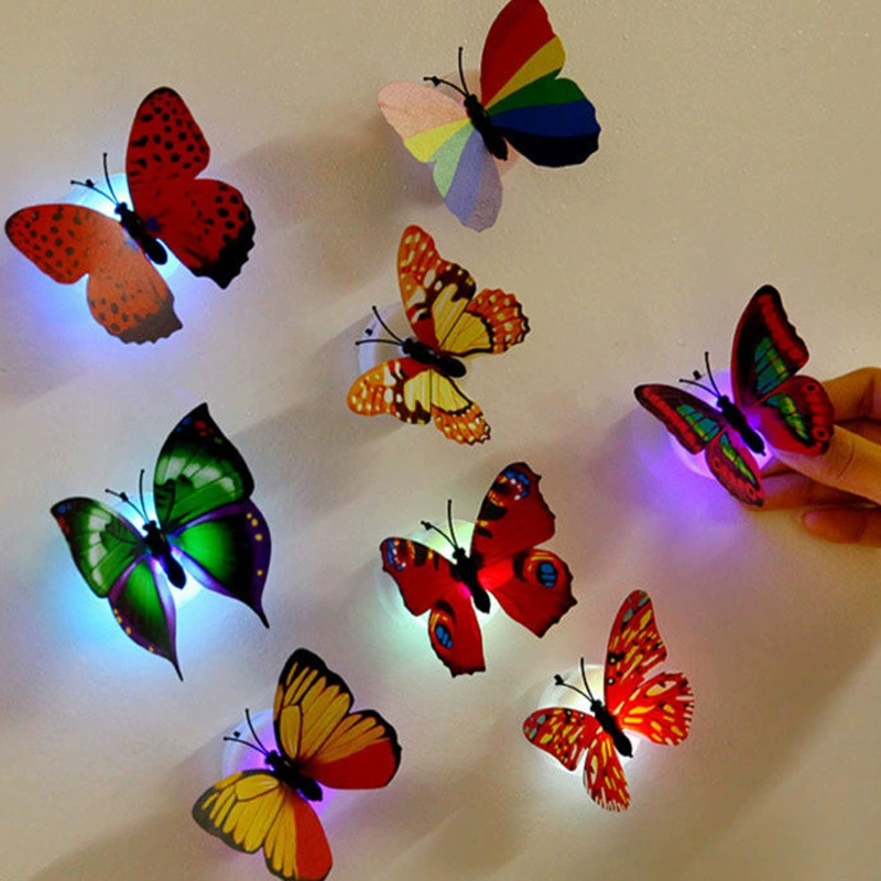 5/10pcs 3D LED Butterfly Decor - Kids Outdoor Movie Night reseña y precio
