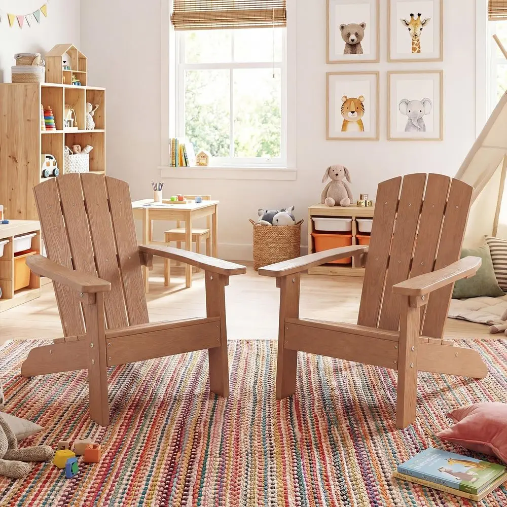 Kids Adirondack Chair, AllWeat - Kids Outdoor Lawn Chair reseña y precio