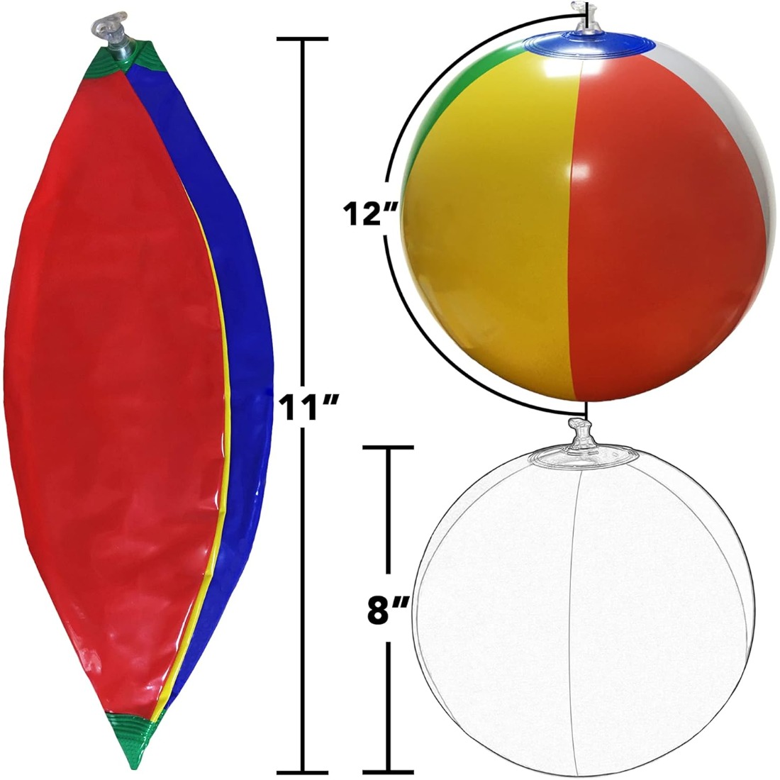 5 Pack Bulk Rainbow Inflatable - Kids Outdoor Decor reseña y precio