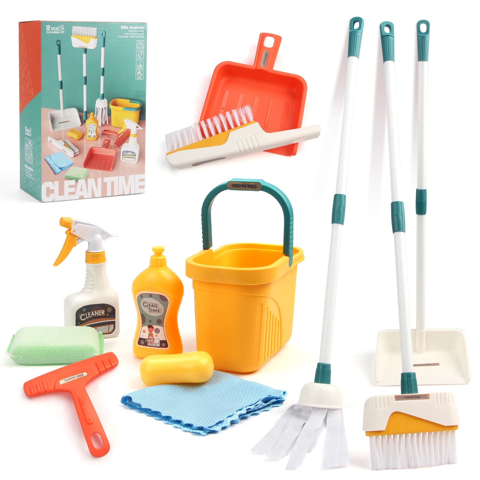 12pcs/set Kids Cleaning Set Ho - Kids Outdoor Broom reseña y precio