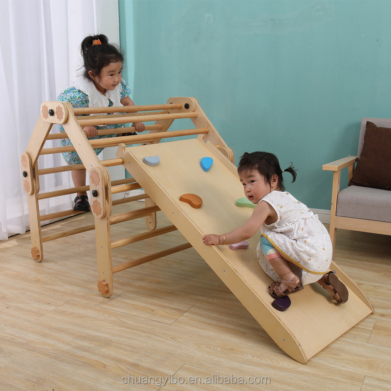 Jungle Gym Kids Outdoor Kids C - Kids Outdoor Wooden Climbing Frame reseña y precio