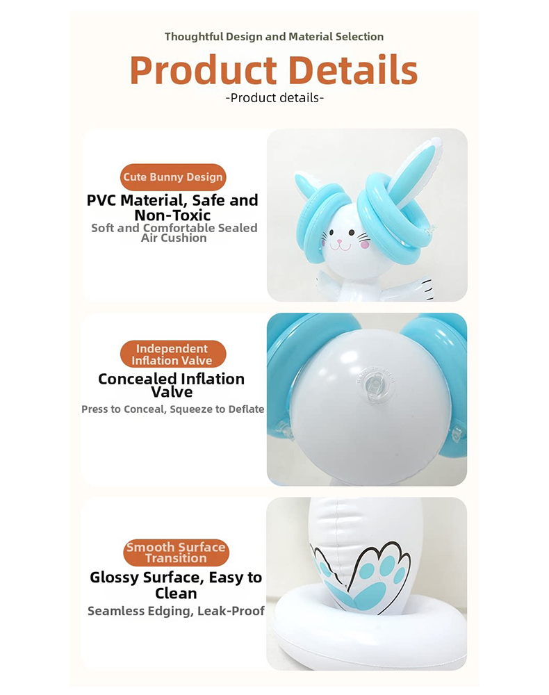 Easter Inflatable Bunny Ring T - Kids Indoor Outdoor Games reseña y precio