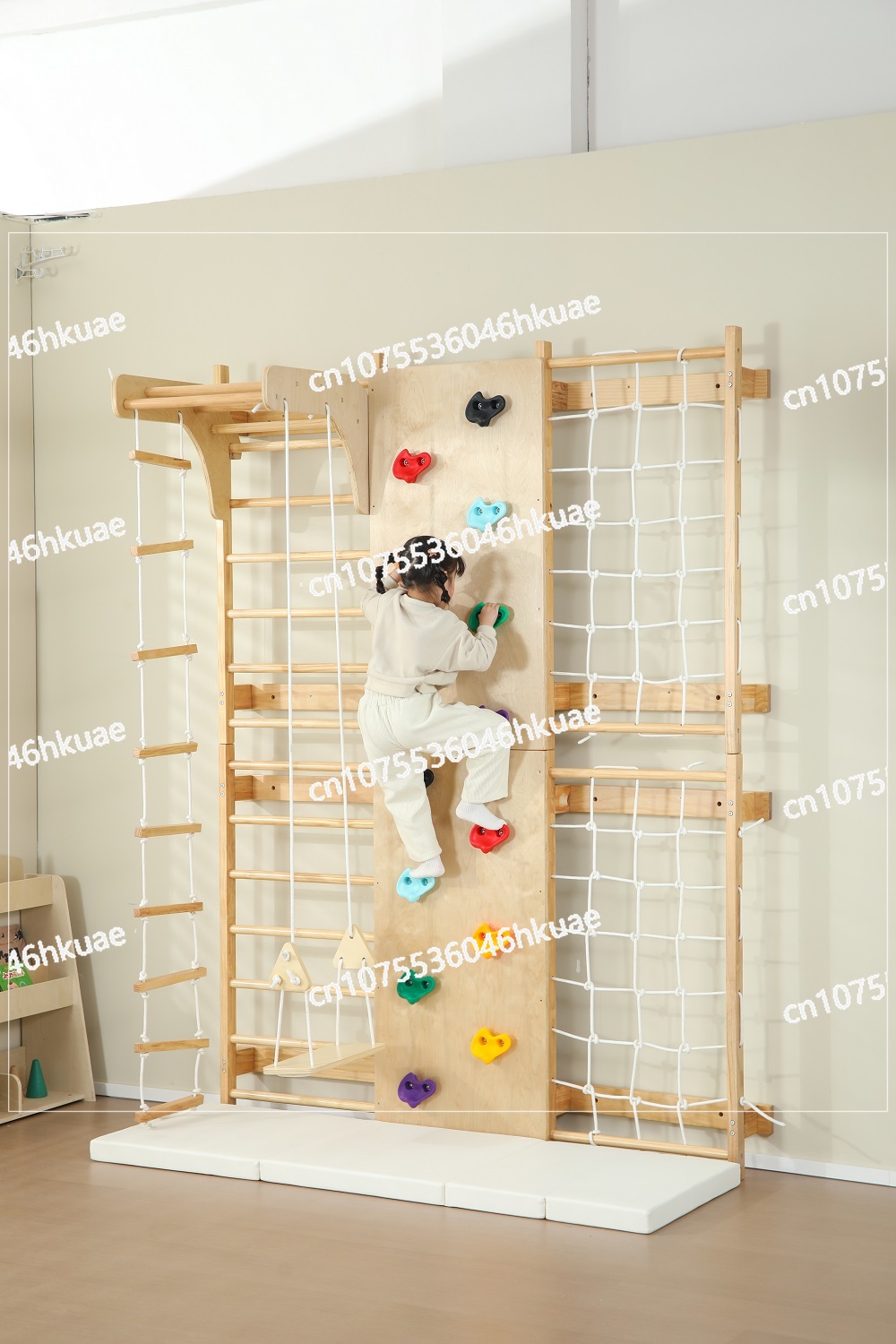 In-Stock Kids Climbing Frame – - Kids Outdoor Wooden Climbing Frame reseña y precio