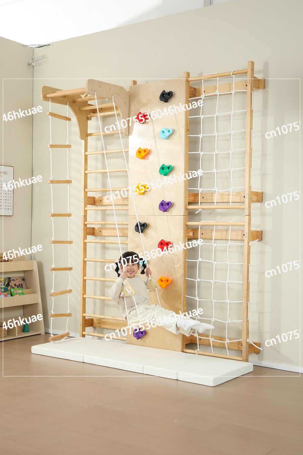 In-Stock Kids Climbing Frame – - Kids Outdoor Wooden Climbing Frame reseña y precio