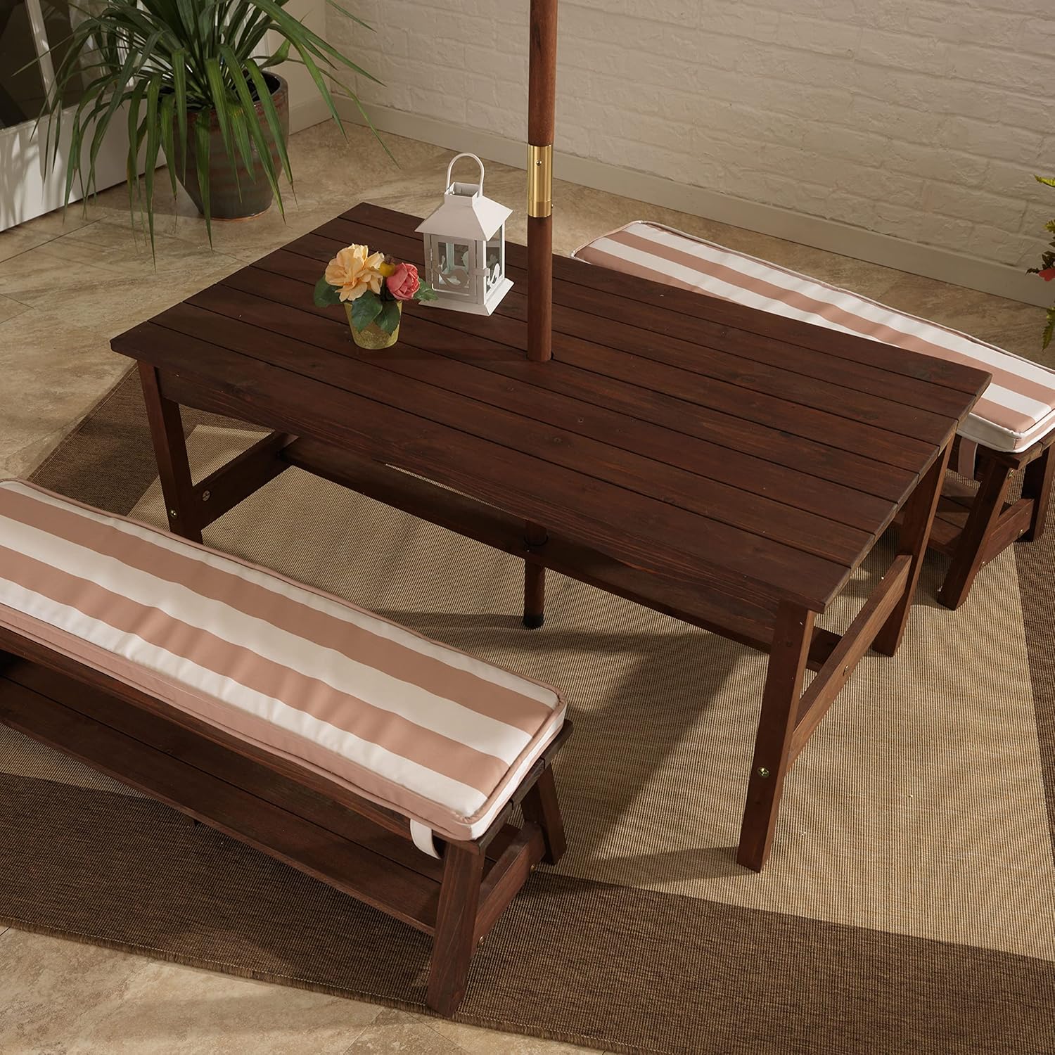 Outdoor Wooden Table & Bench S - Kids Outdoor Wooden Table reseña y precio