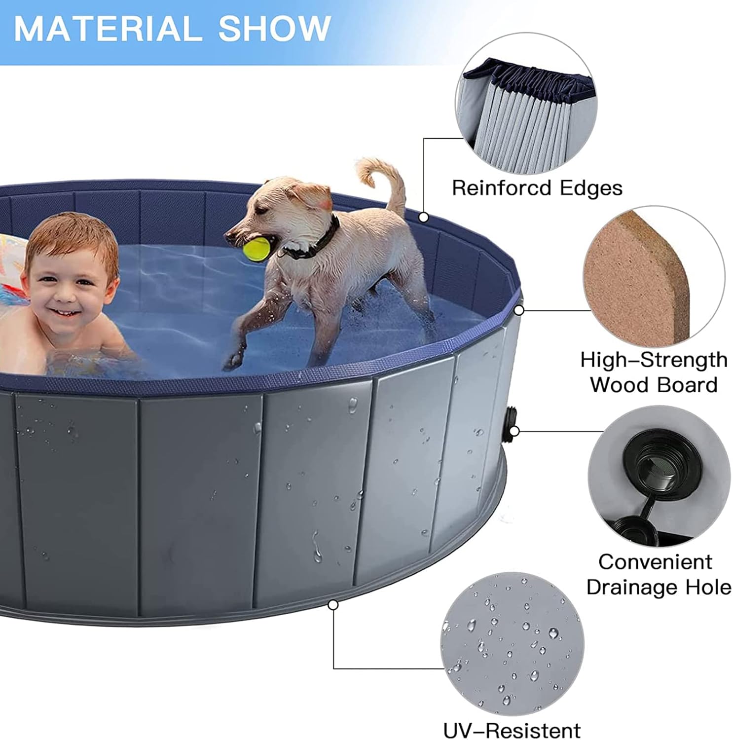 Collapsible Dog Pool Kids Padd - Kids Outdoor Youtube reseña y precio