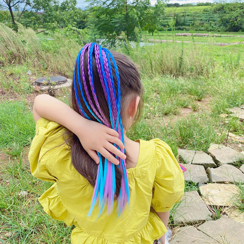 1 PCS New Girls Colorful Wigs  - Kids Outdoor Decor reseña y precio