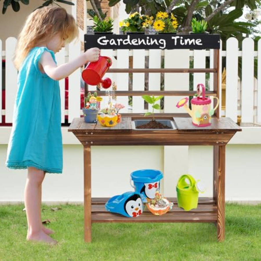 Outdoor kids potting bench for - Kids Outdoor Garden reseña y precio