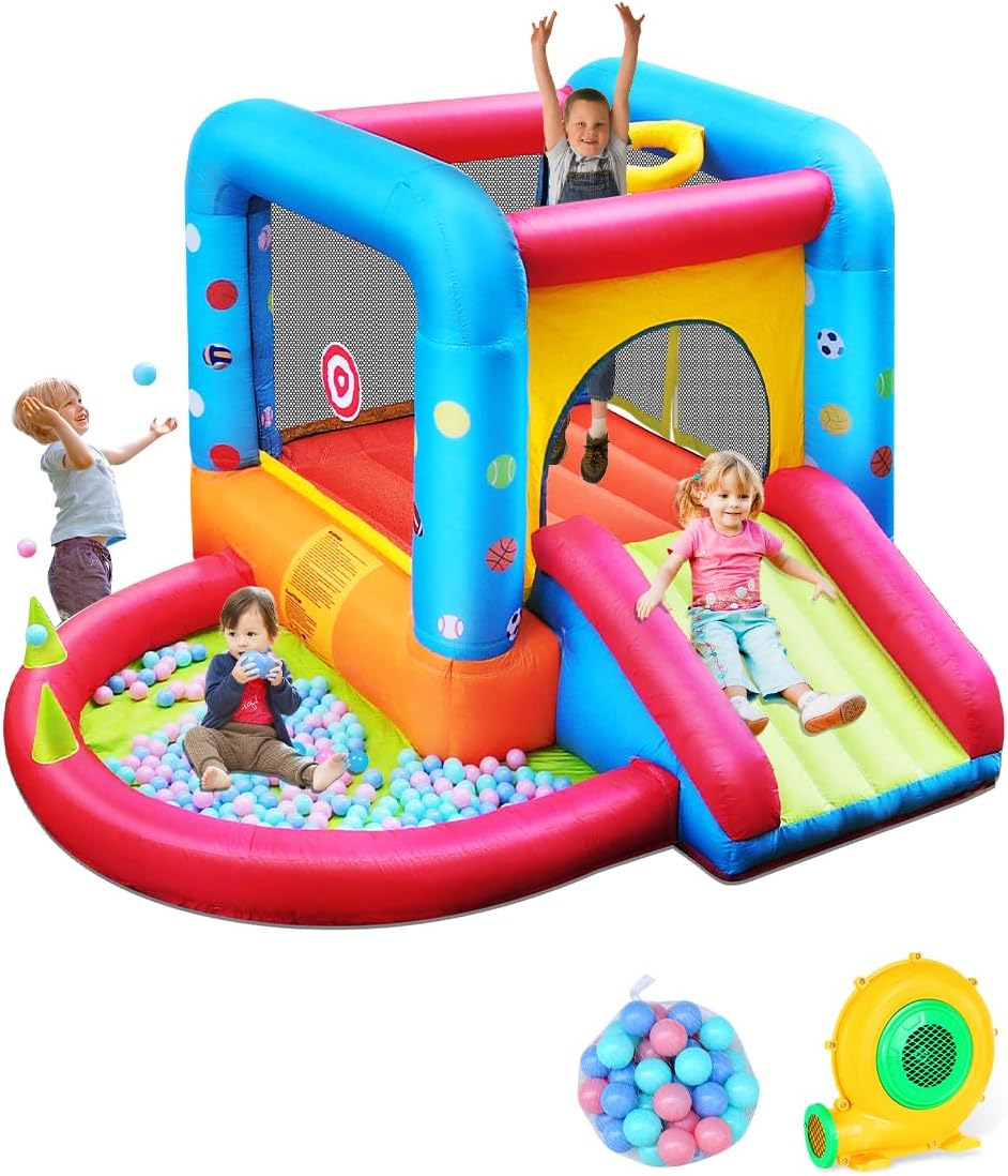 Step4Fun Inflatable Bounce Hou - Kids Outdoor Jumping Castle reseña y precio