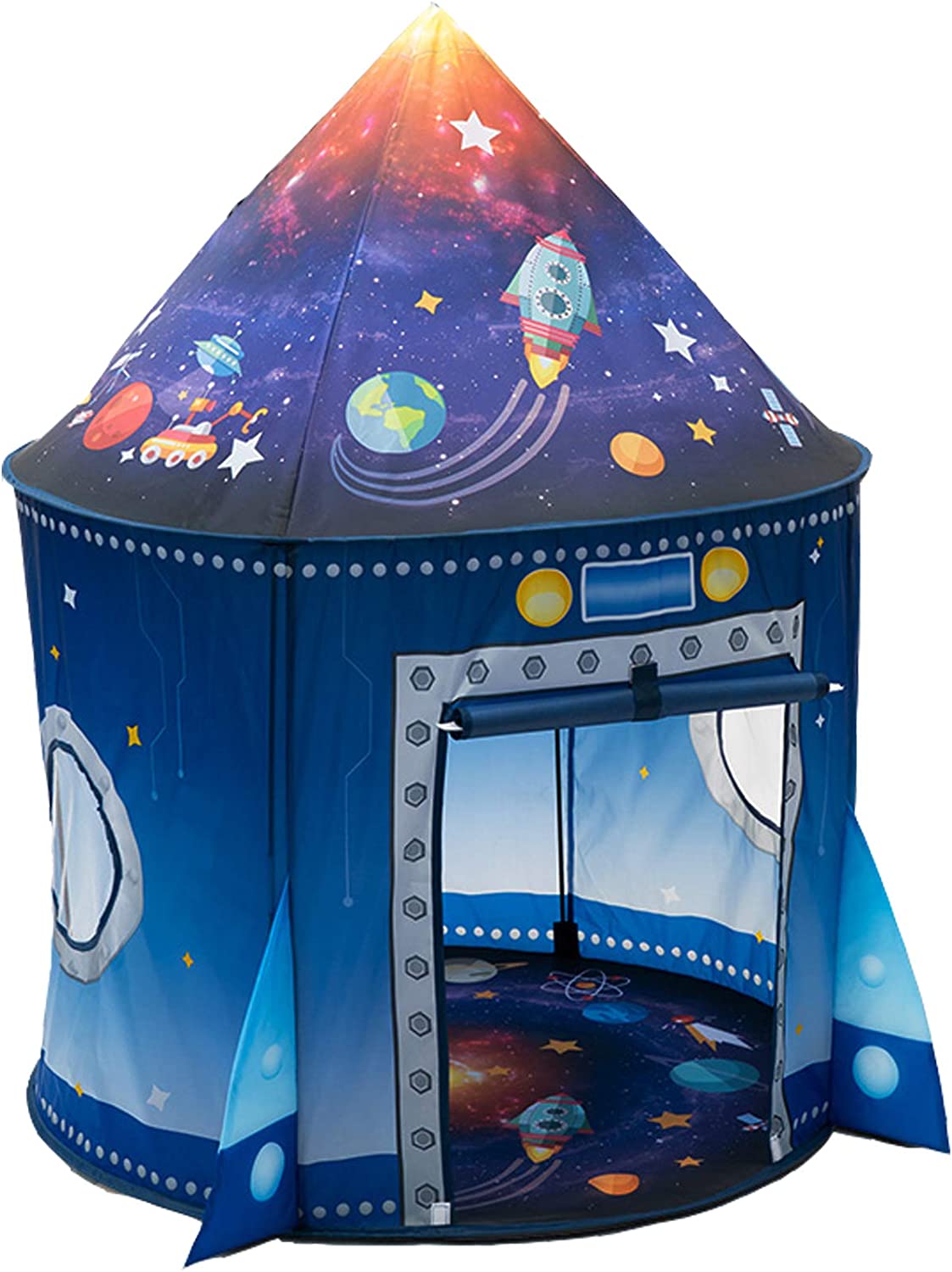 Rocket Ship Kids Tent Pop Up P - Kids Outdoor Fence reseña y precio
