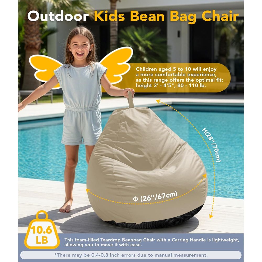 Outdoor Kids Bean Bag Chair -  - Kids Outdoor Bean Bag Chair reseña y precio