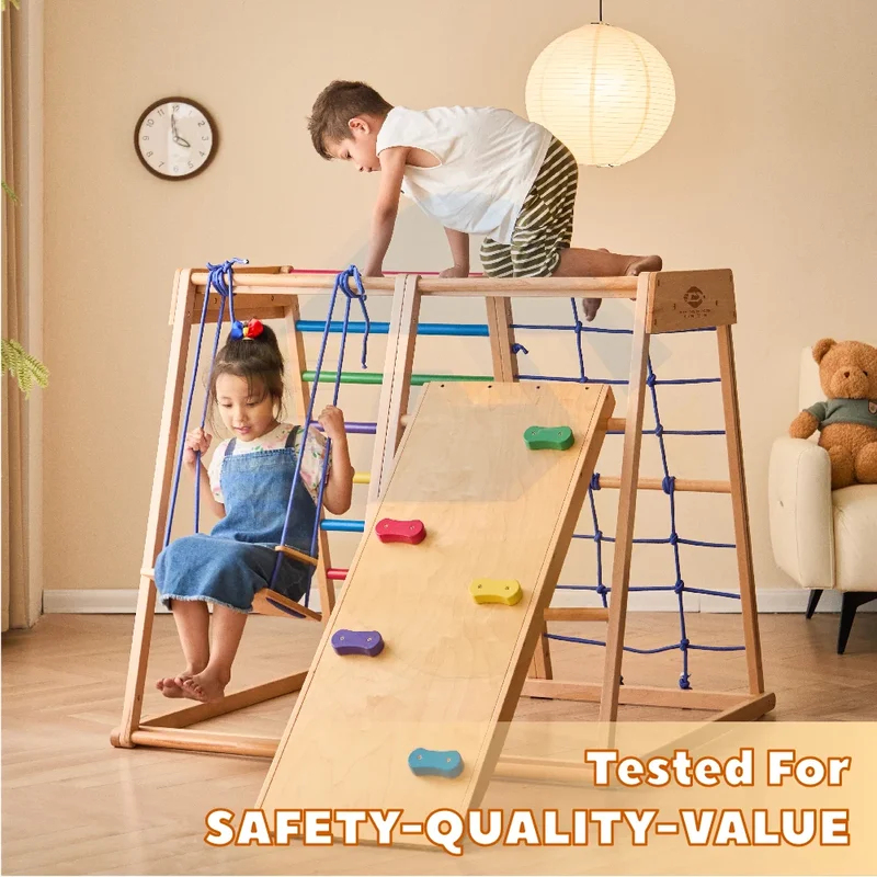 Wooden Climbing Frame Indoor P - Kids Outdoor Wooden Climbing Frame reseña y precio