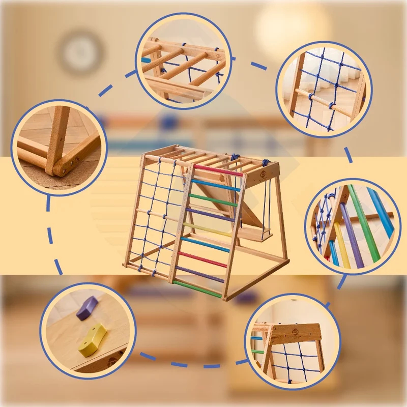 Wooden Climbing Frame Indoor P - Kids Outdoor Wooden Climbing Frame reseña y precio