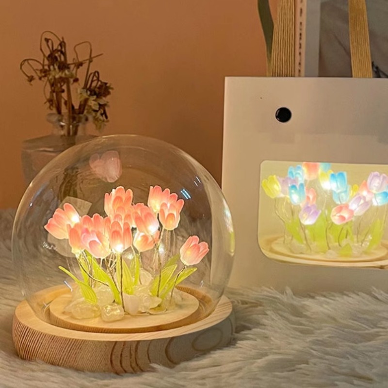 LED DIY Handmade Mini Tulip Ni - Kids Outdoor Movie Night reseña y precio