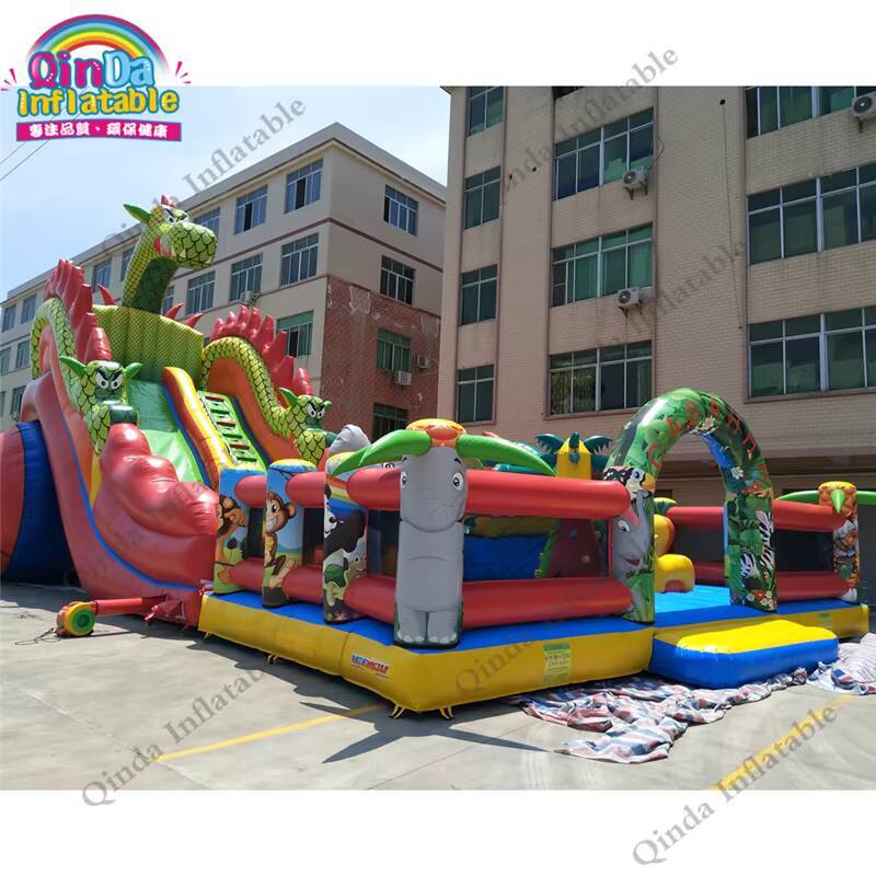 17*11m Large Inflatable Castle - Kids Outdoor Jumping Castle reseña y precio