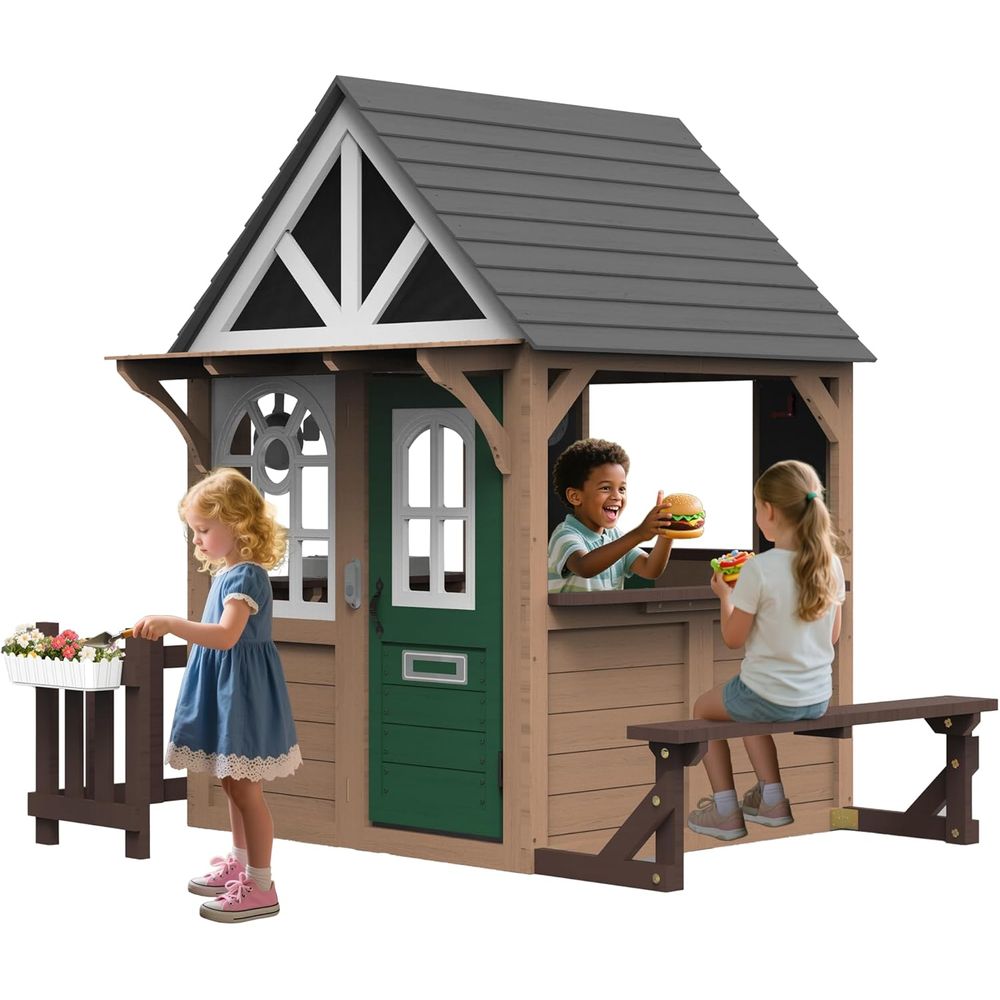 Seizeen Outdoor Play House or  - Kids Outdoor House With Kitchen reseña y precio