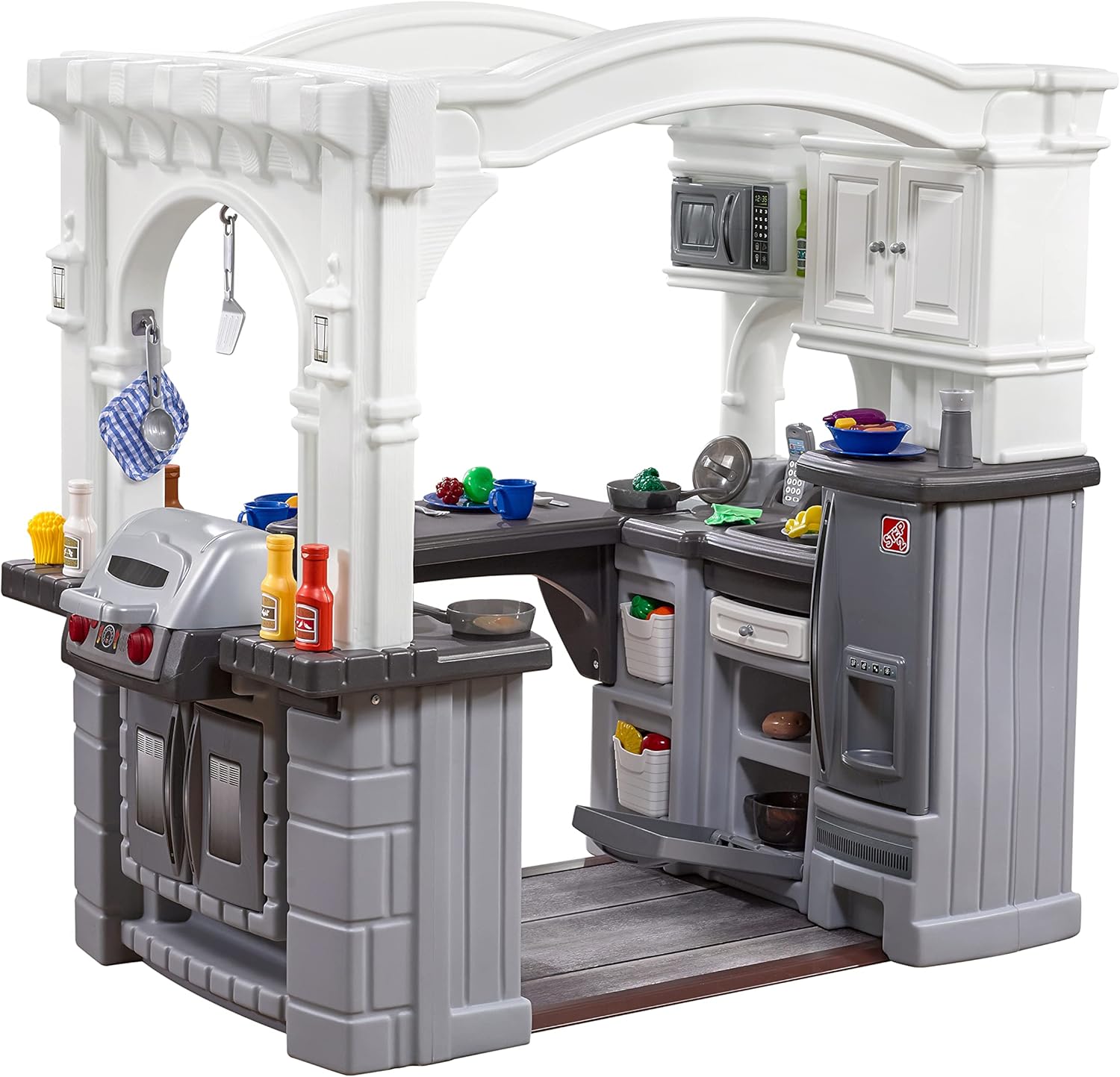 Grand Walk-in Kitchen & Grill  - Kids Outdoor House With Kitchen reseña y precio