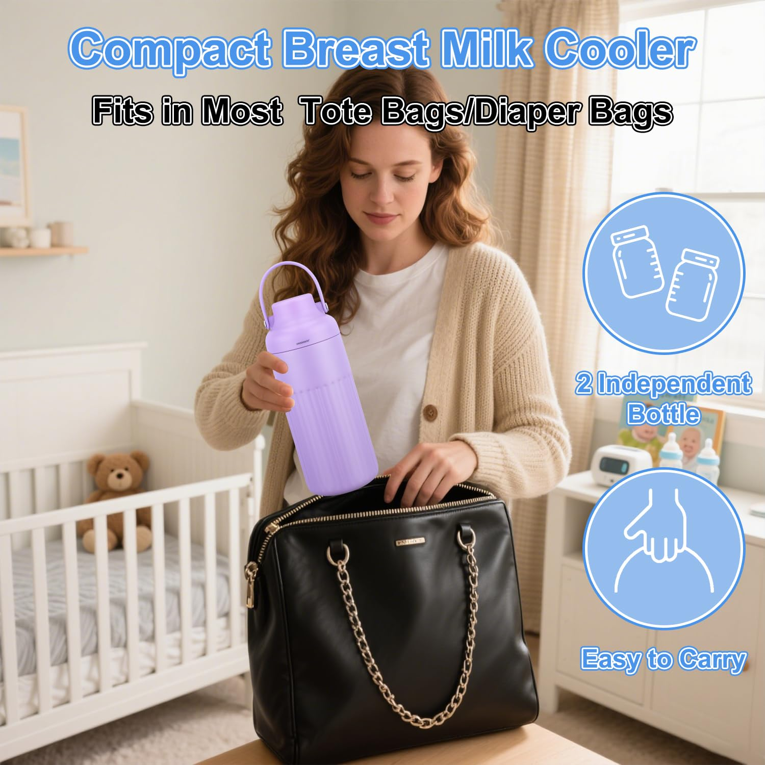 Portable Breast Milk Cooler fo - Outdoor Kid Friendly reseña y precio