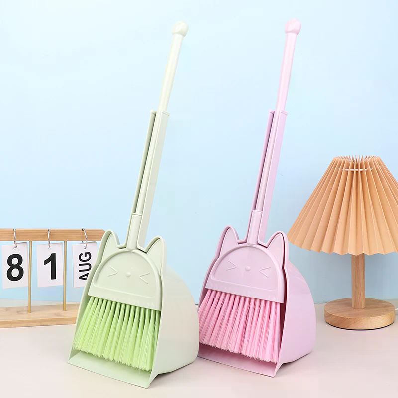 1 Set Cartoon Flexible Bristle - Kids Outdoor Broom reseña y precio