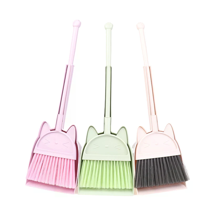 1 Set Cartoon Flexible Bristle - Kids Outdoor Broom reseña y precio