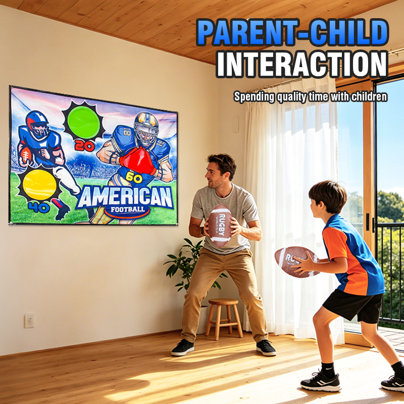 Children's Rugby Ball Toss Gam - Kids Indoor Outdoor Games reseña y precio
