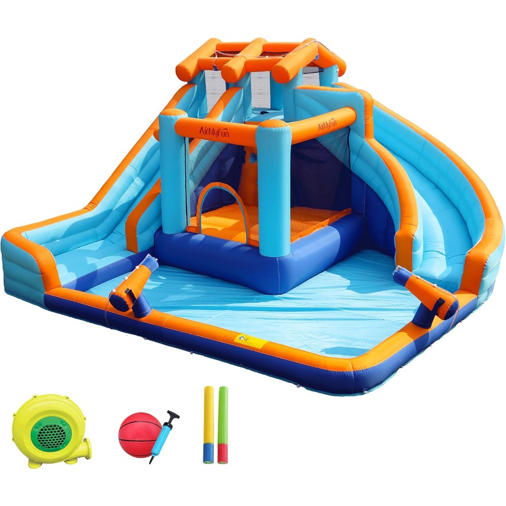 Large Water Slide Bounce House - Kids Outdoor Inflatable reseña y precio