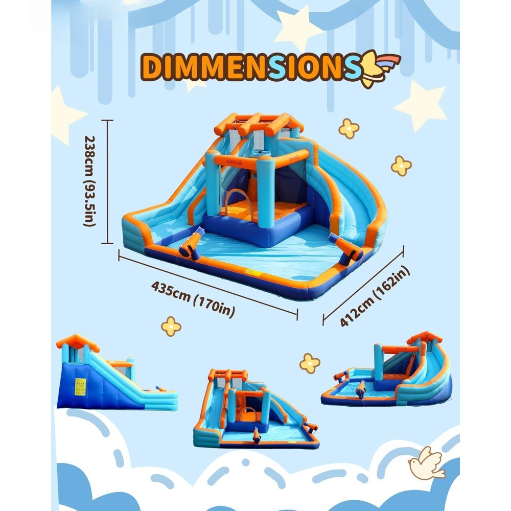Large Water Slide Bounce House - Kids Outdoor Inflatable reseña y precio